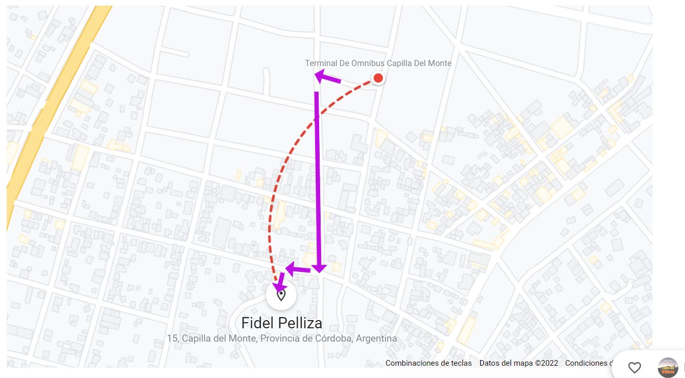 Mapa de cómo llegar